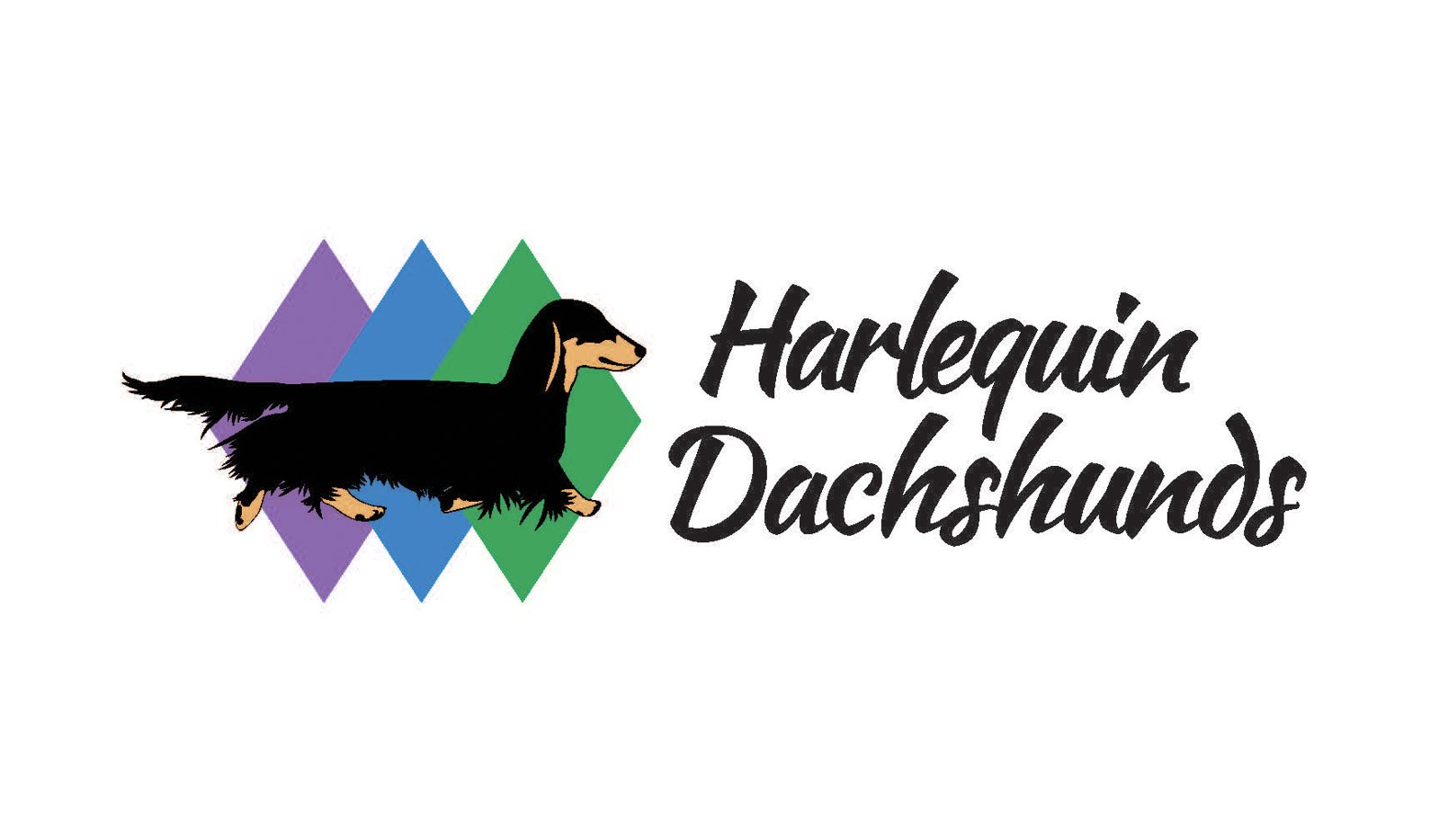Harlequin Dachshunds logo